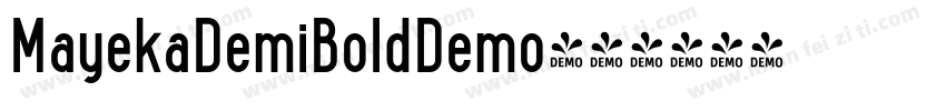 MayekaDemiBoldDemo字体转换
