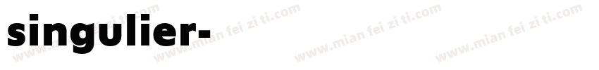 singulier字体转换