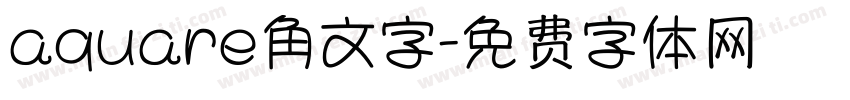 aquare角文字字体转换