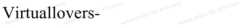 Virtuallovers字体转换