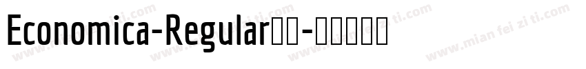 Economica-Regular字体字体转换