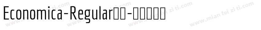Economica-Regular字体字体转换