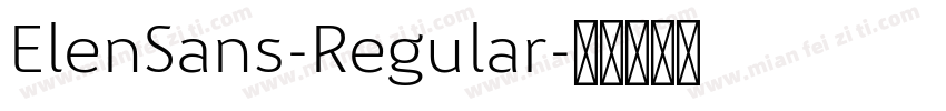 ElenSans-Regular字体转换