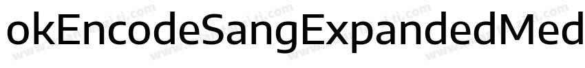 okEncodeSangExpandedMedium-字体转换