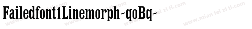 Failedfont1Linemorph-qoBq字体转换