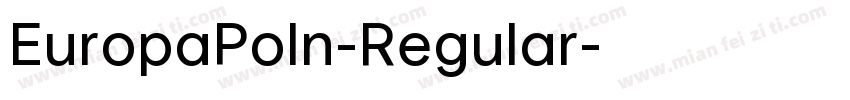 EuropaPoln-Regular字体转换