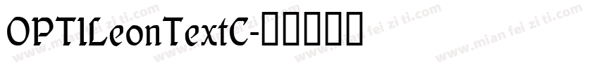 OPTILeonTextC字体转换