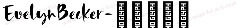 EvelynBecker字体转换