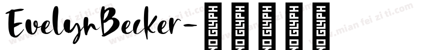 EvelynBecker字体转换