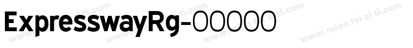 ExpresswayRg字体转换