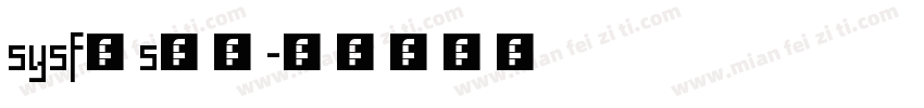 sysfFs字体字体转换