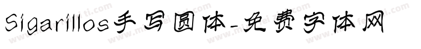 Sigarillos手写圆体字体转换