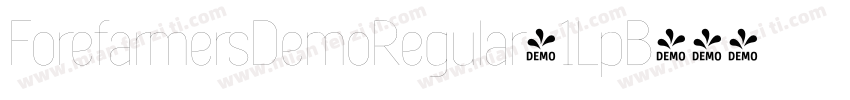 ForefarmersDemoRegular-1LpB字体转换
