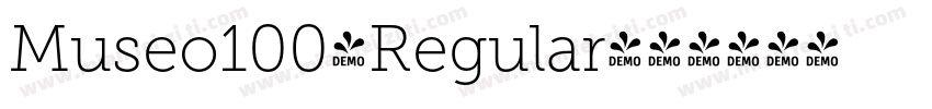 Museo100-Regular字体转换