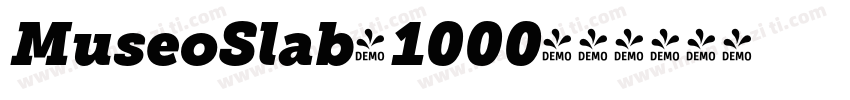 MuseoSlab-1000字体转换