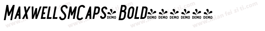 MaxwellSmCaps-Bold字体转换