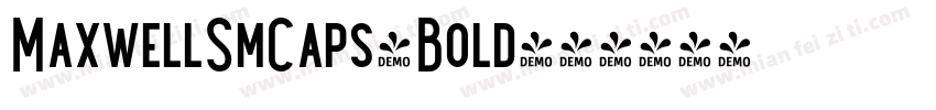MaxwellSmCaps-Bold字体转换