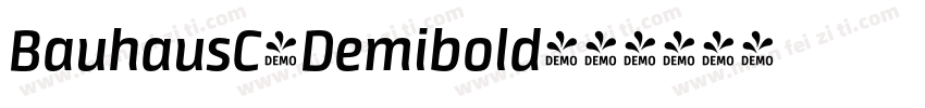 BauhausC-Demibold字体转换