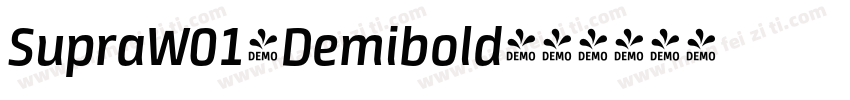 SupraW01-Demibold字体转换