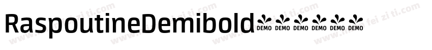 RaspoutineDemibold字体转换