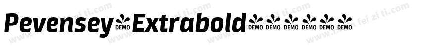 Pevensey4Extrabold字体转换