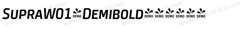 SupraW01-Demibold字体转换