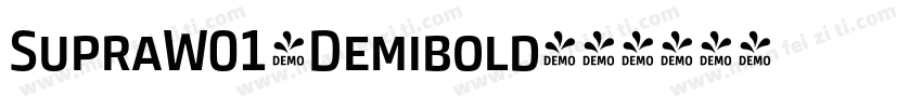 SupraW01-Demibold字体转换