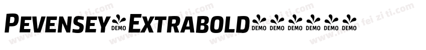 Pevensey4Extrabold字体转换