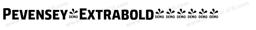 Pevensey4Extrabold字体转换