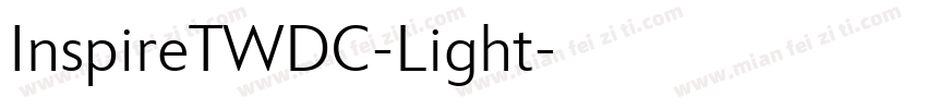 InspireTWDC-Light字体转换