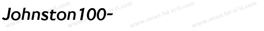 Johnston100字体转换