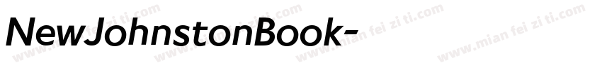NewJohnstonBook字体转换