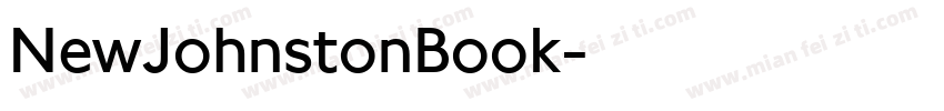 NewJohnstonBook字体转换