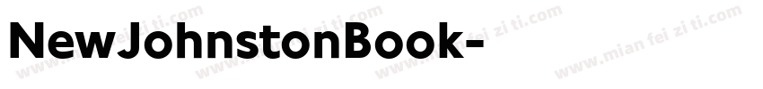 NewJohnstonBook字体转换