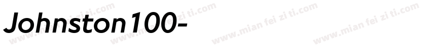 Johnston100字体转换