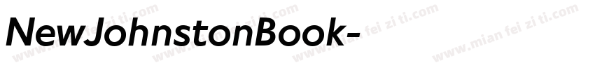 NewJohnstonBook字体转换