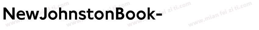 NewJohnstonBook字体转换