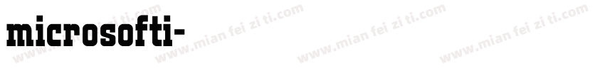 microsofti字体转换