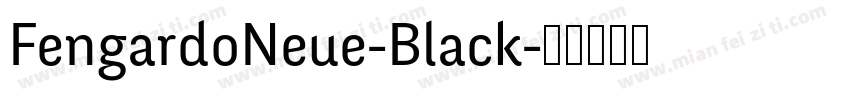 FengardoNeue-Black字体转换