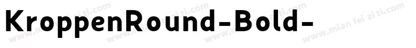 KroppenRound-Bold字体转换
