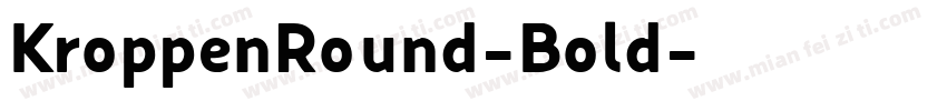 KroppenRound-Bold字体转换
