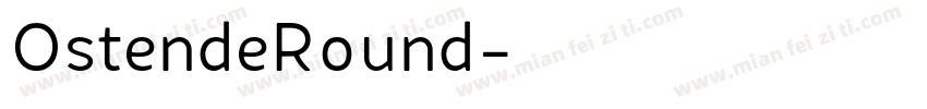 OstendeRound字体转换