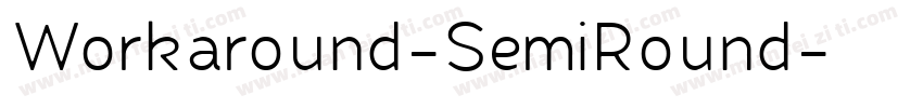 Workaround-SemiRound字体转换