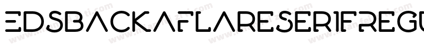 EdsbackaFlareSerifRegular-voWA字体转换