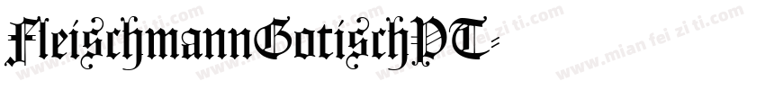 FleischmannGotischPT字体转换