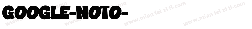 google-noto字体转换