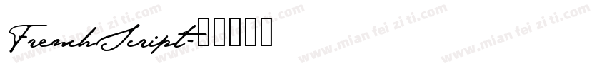 FrenchScript字体转换