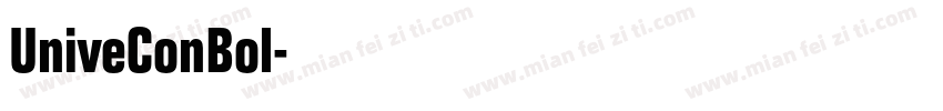 UniveConBol字体转换