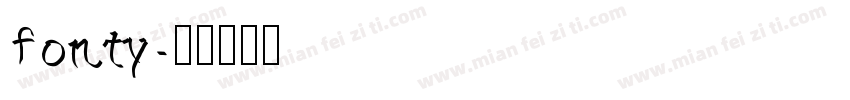 fonty字体转换