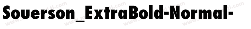Souerson_ExtraBold-Normal字体转换
